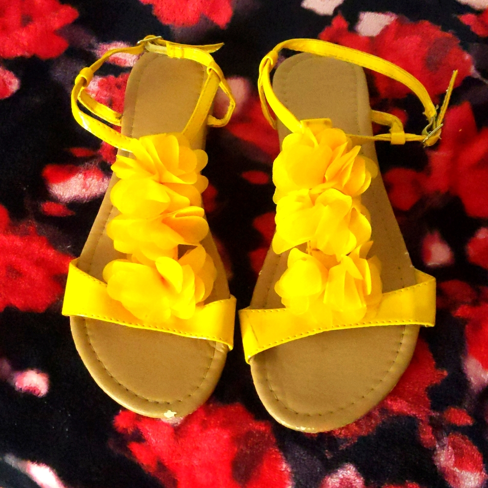 Yellow sandals